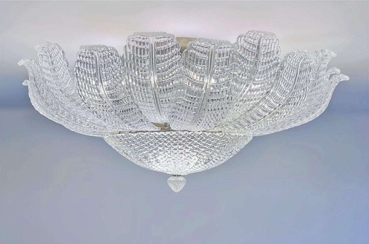 Rare Flower Ceiling Lamp – Murano Art Glass
