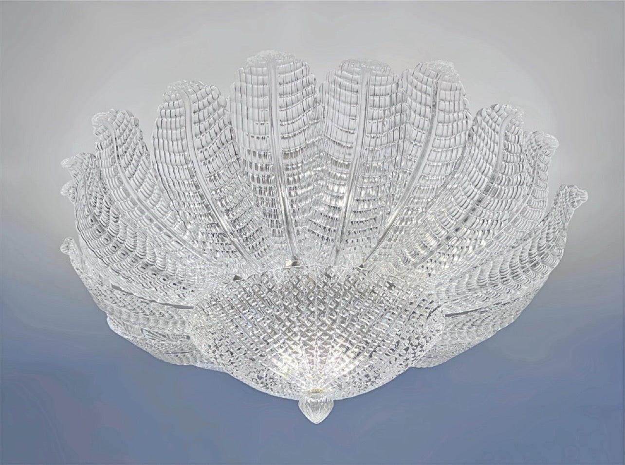 Rare Flower Ceiling Lamp – Murano Art Glass