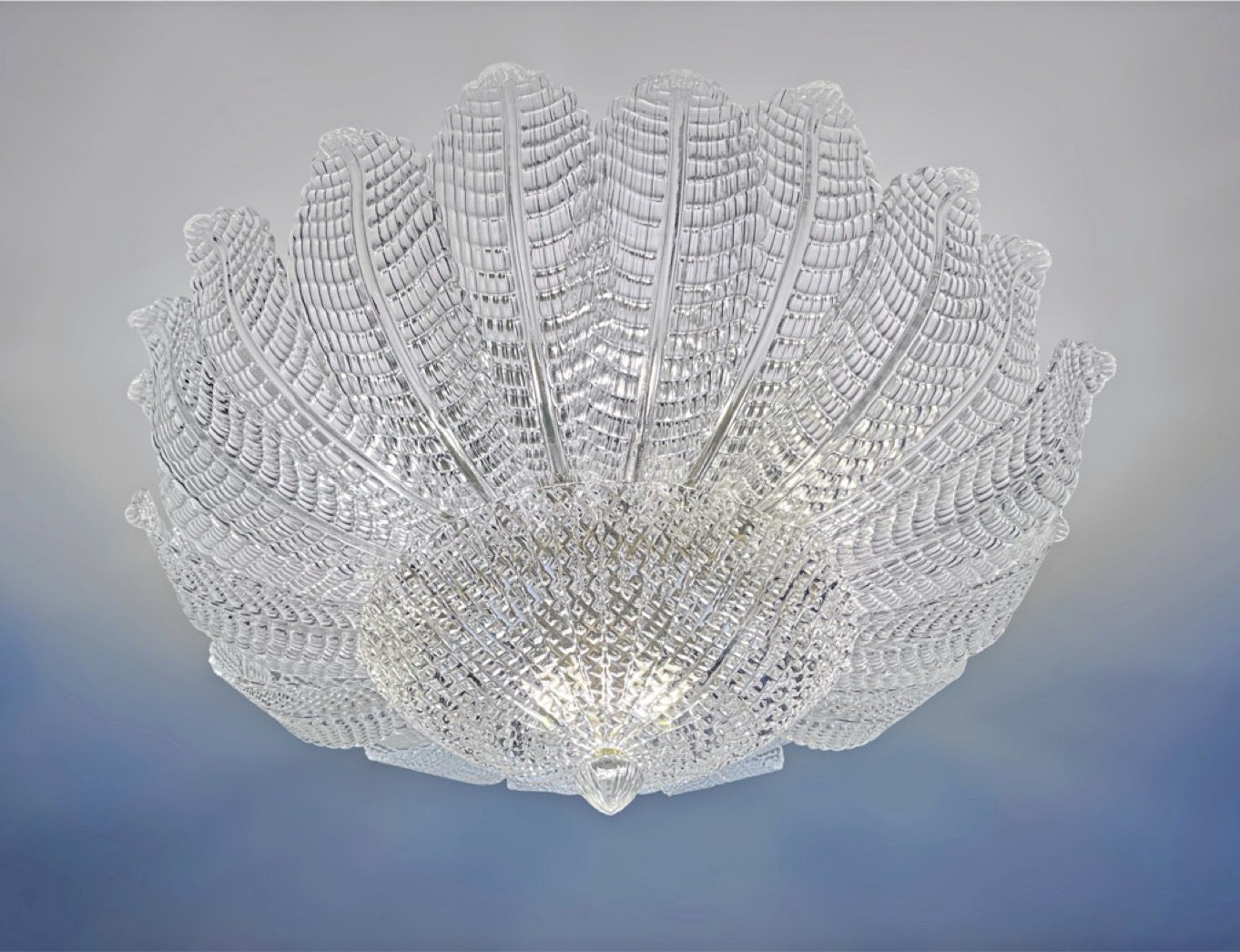 Rare Flower Ceiling Lamp – Murano Art Glass