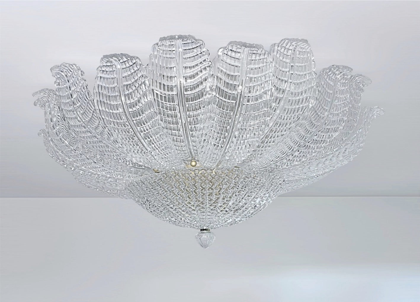 Rare Flower Ceiling Lamp – Murano Art Glass
