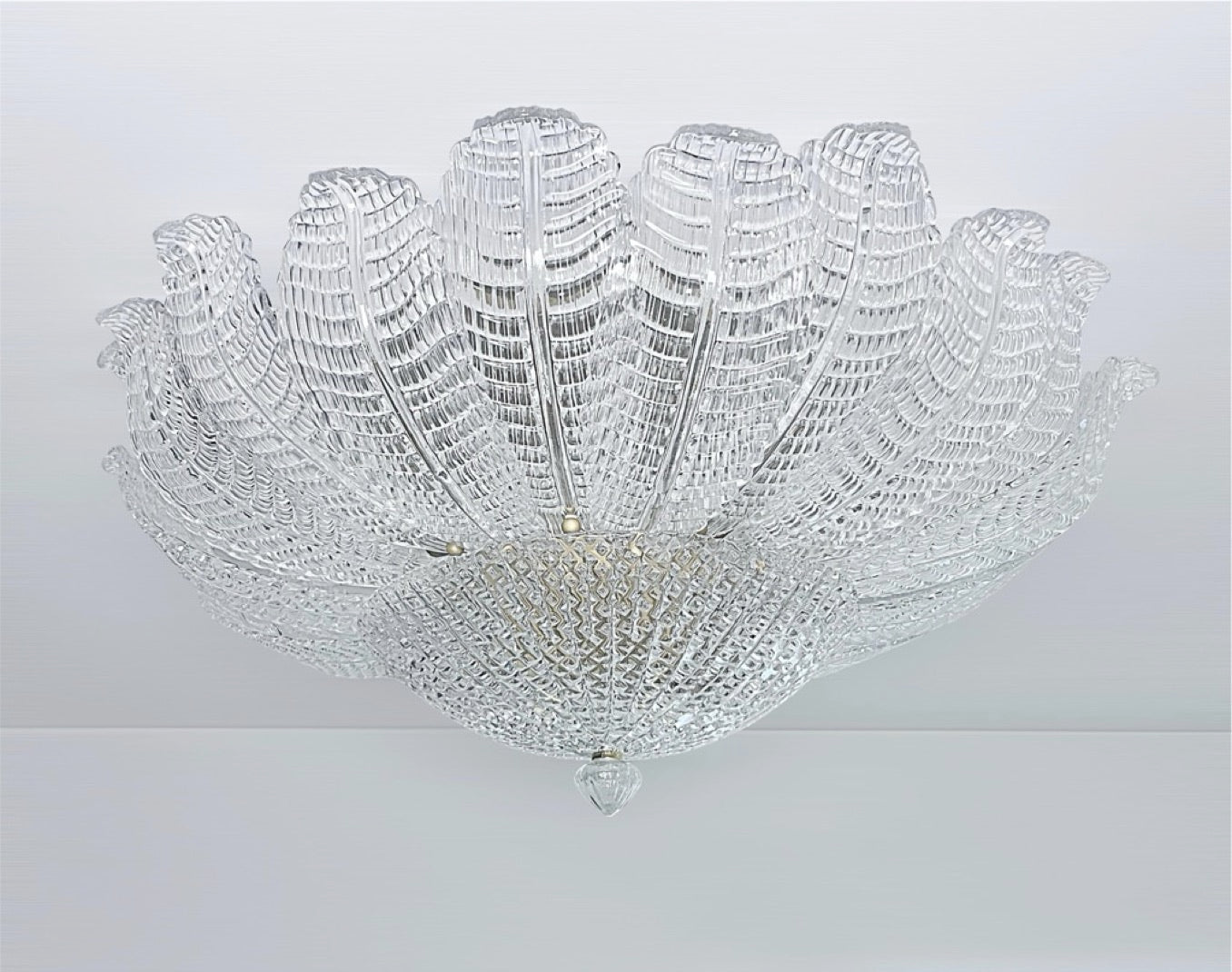 Rare Flower Ceiling Lamp – Murano Art Glass