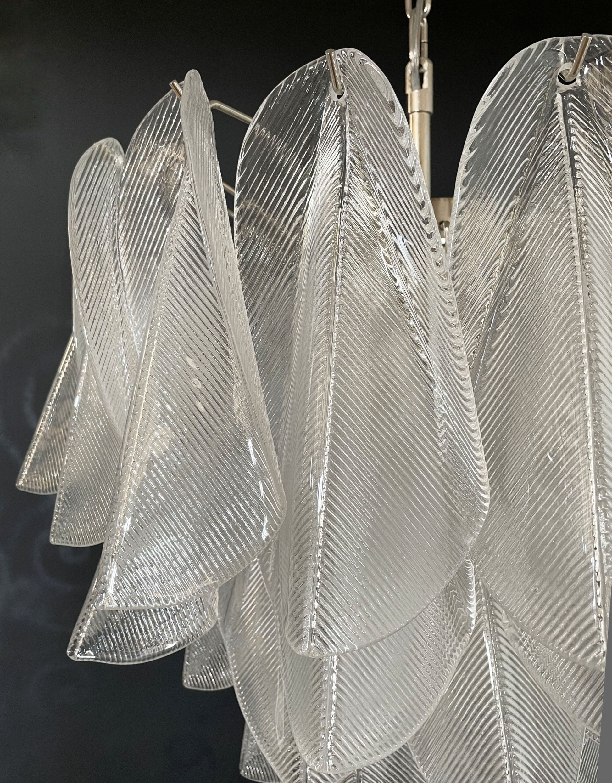 Murano Lysekrone | 41 Klare Rondiniglass