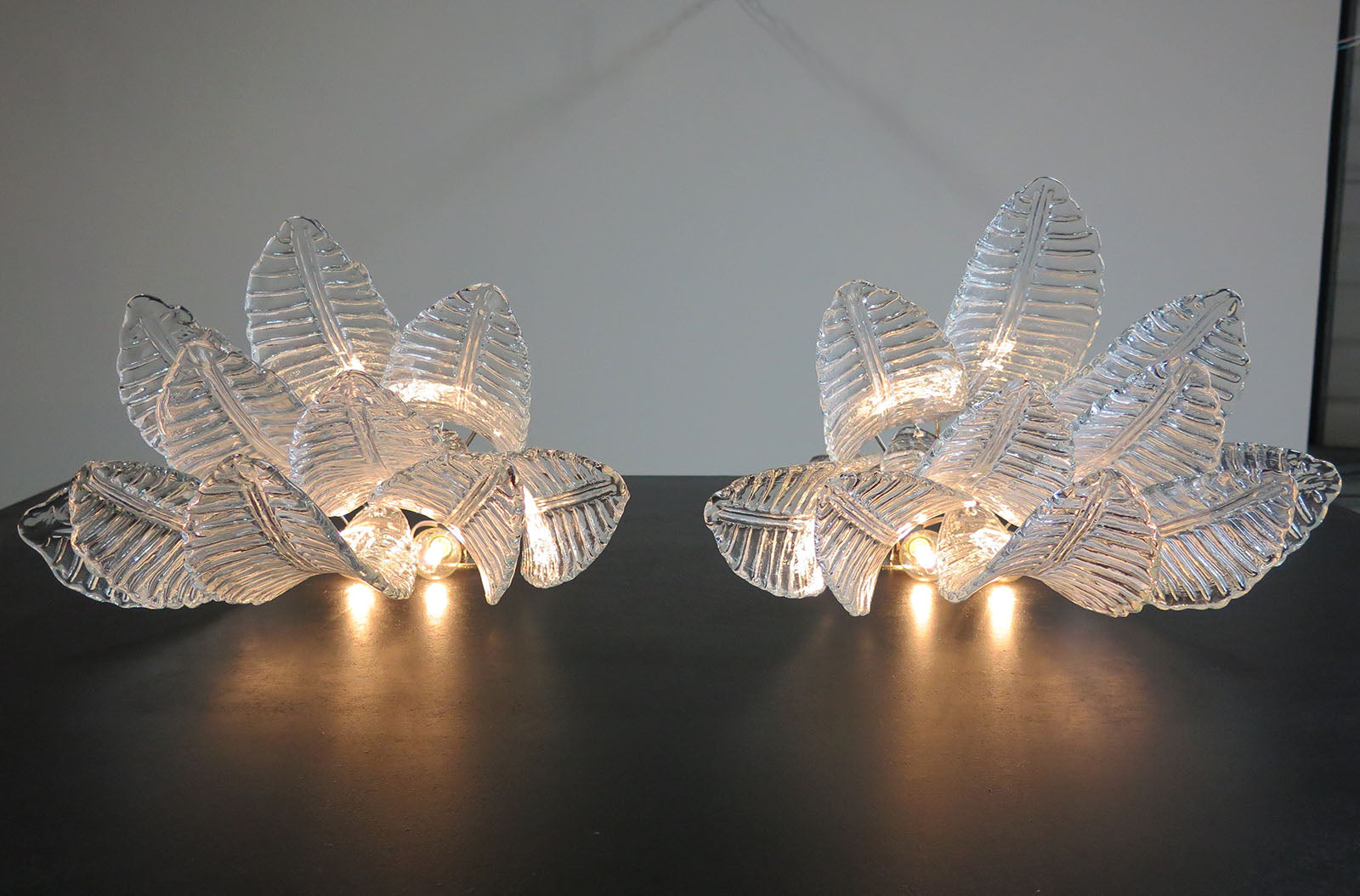 Murano Vegglampe – 10 Klare Felciglass – 2 stk – detalj 2 – Murano Classics
