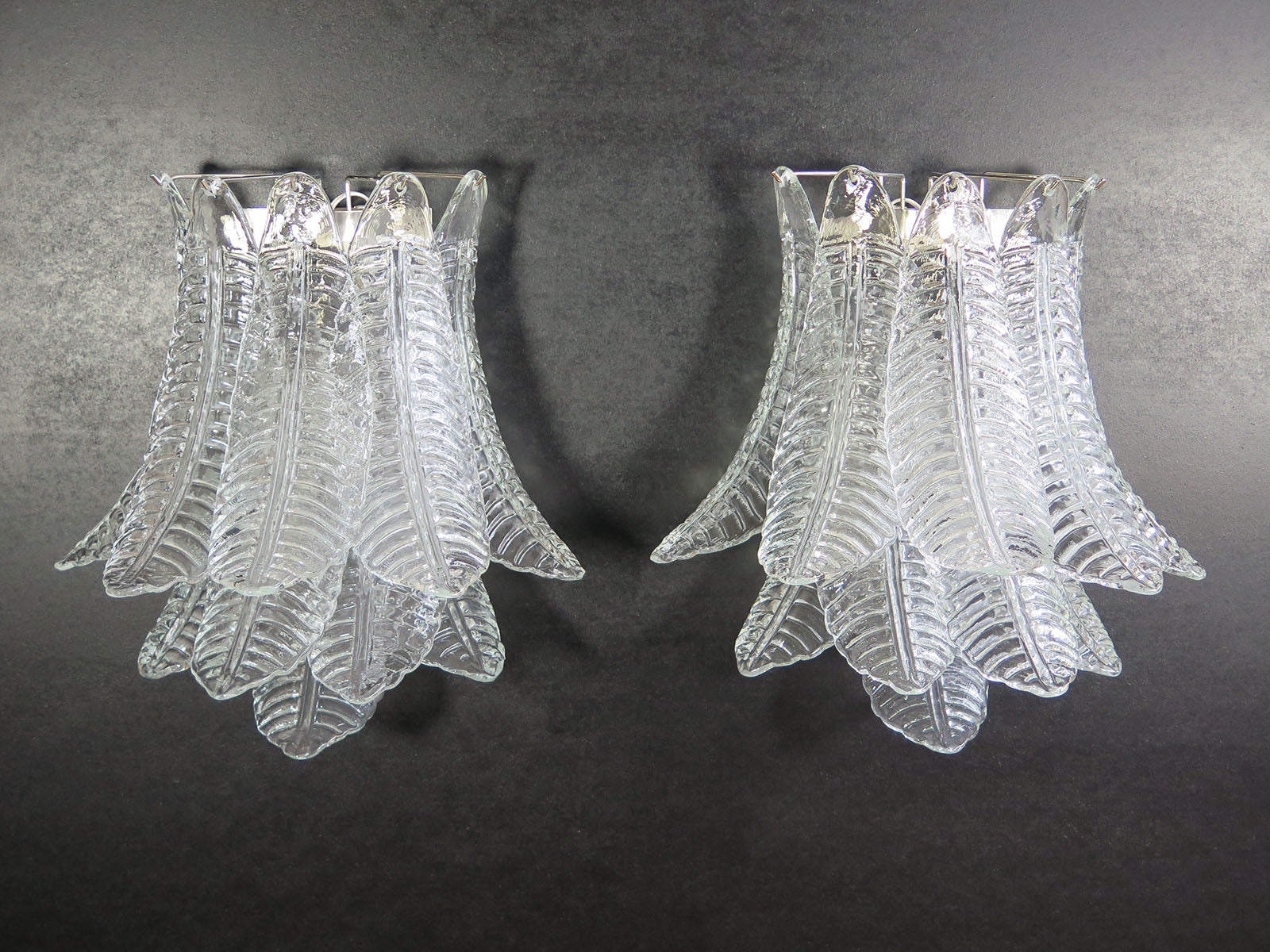 Murano Vegglampe – 10 Klare Felciglass – 2 stk – Murano Classics