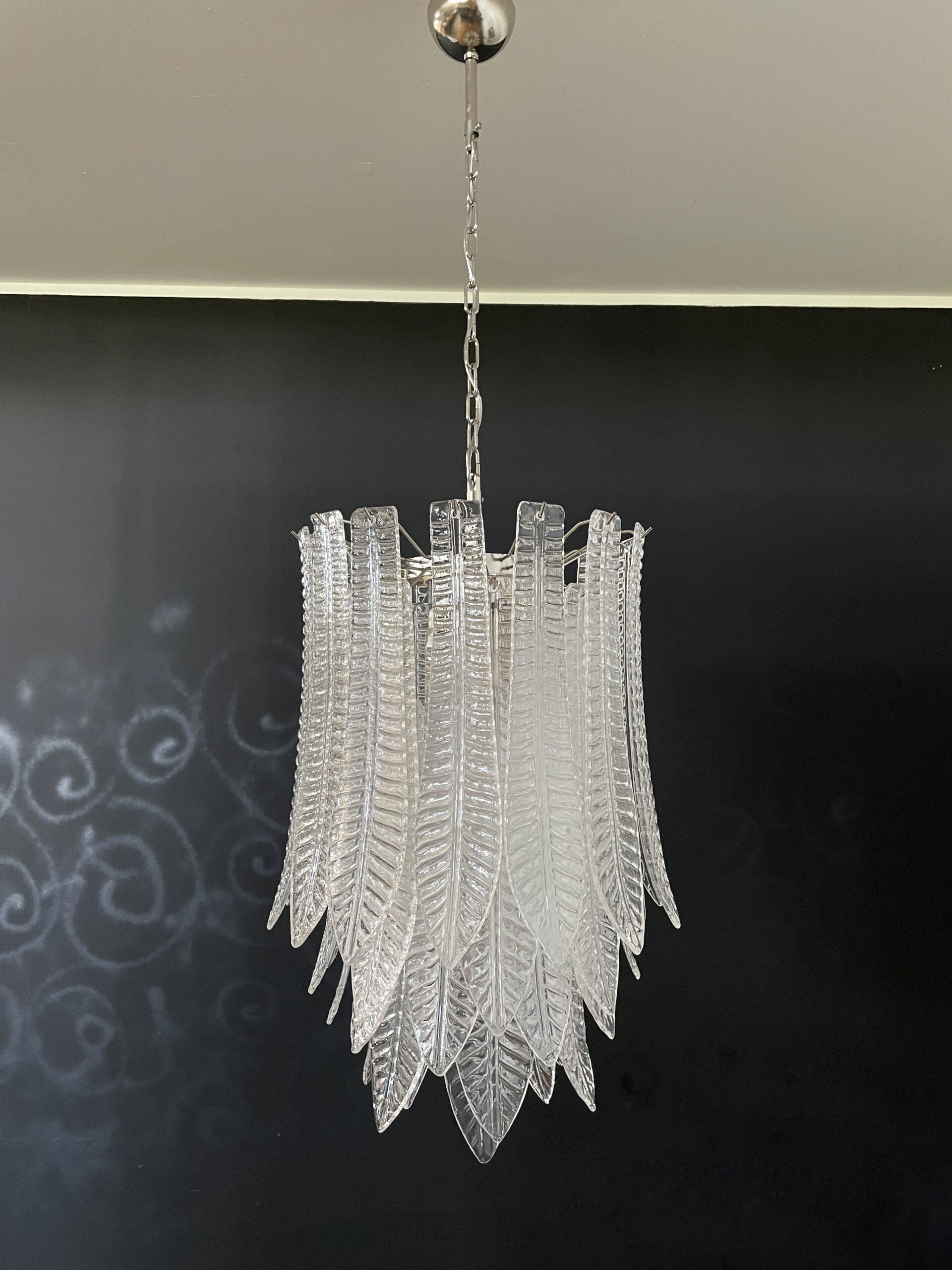 Murano Lysekrone – 41 Klare Felciglass – detalj 4 – Murano Classics