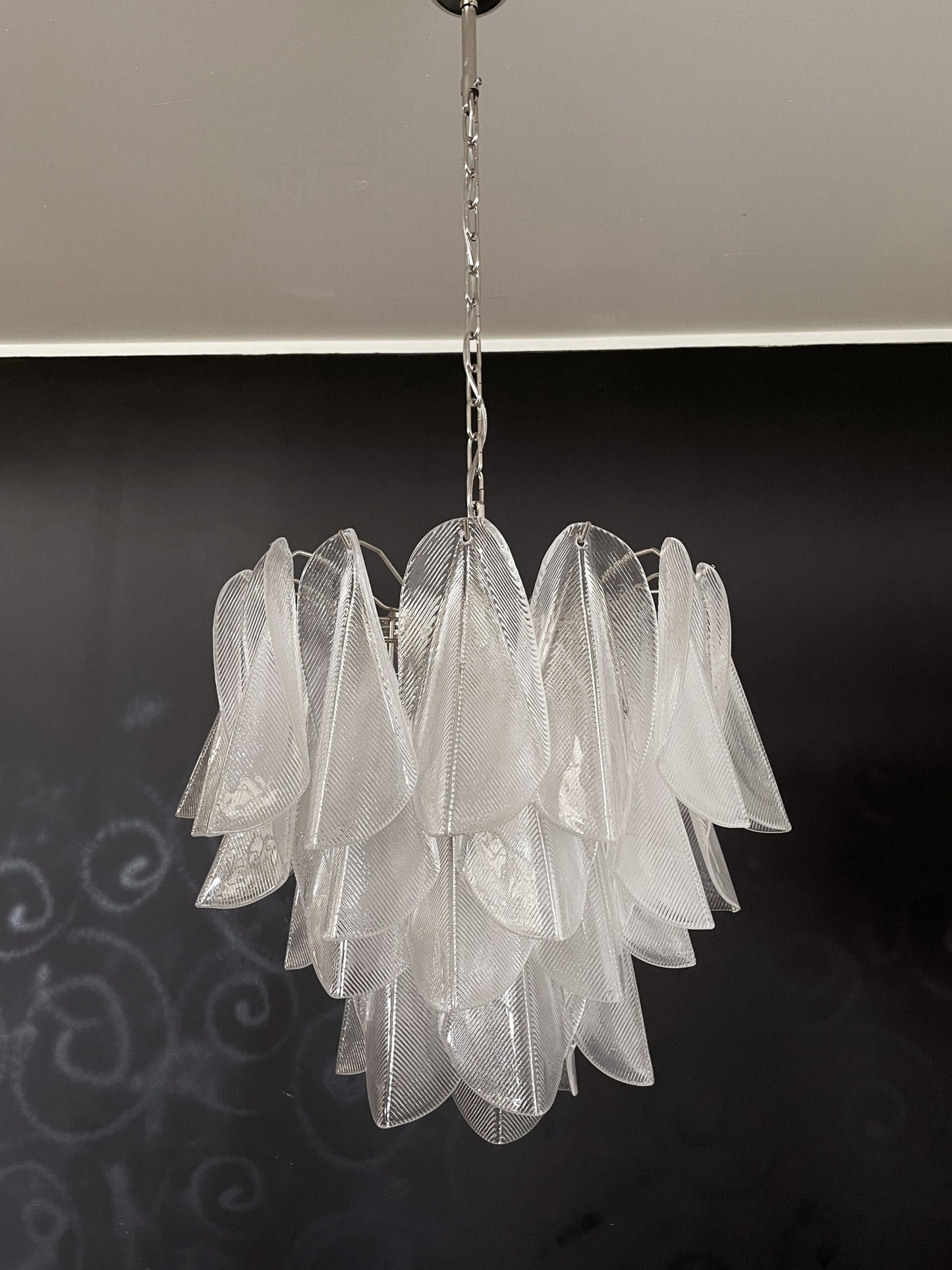 Murano Lysekrone | 41 Klare Rondiniglass