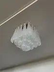 Murano Taklampe – 32 Klare Dråpeglass – detalj 5 – Murano Classics