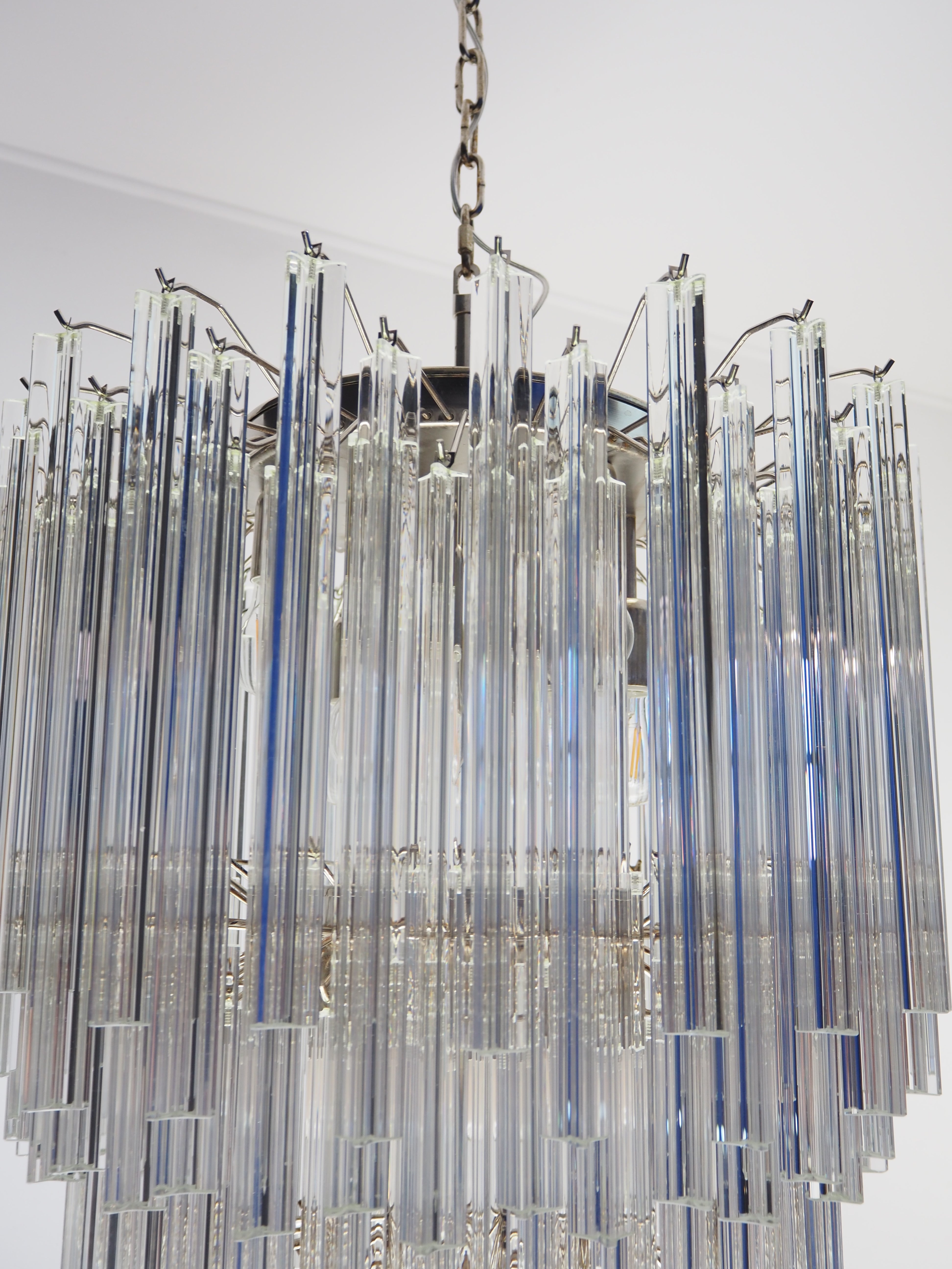 Murano Lysekrone – 187 Klare Prismeglass – detalj 4 – Murano Classics
