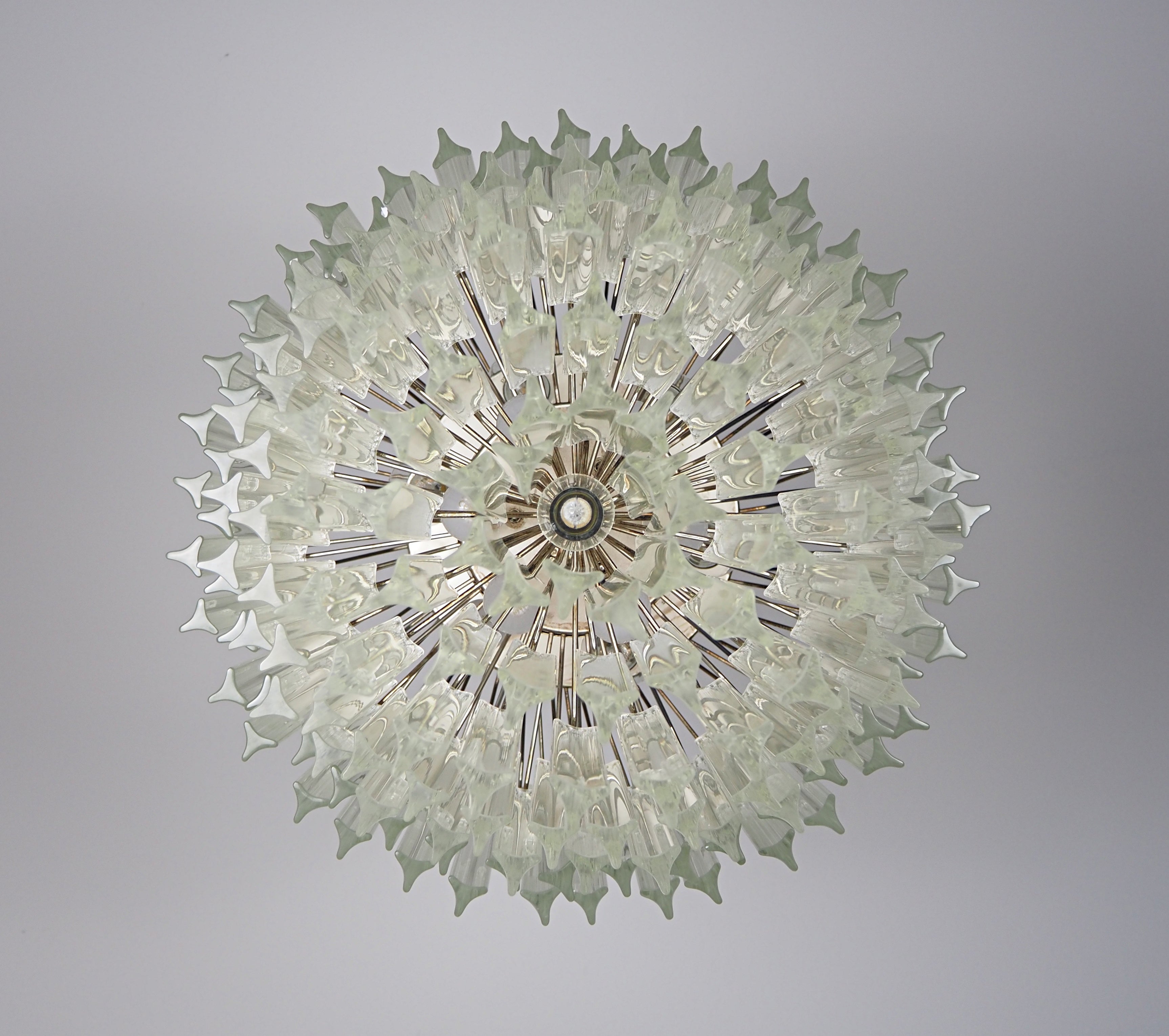 Murano Lysekrone – 187 Klare Prismeglass – detalj 1 – Murano Classics