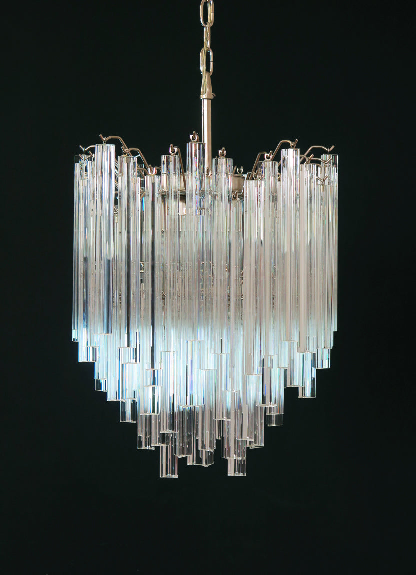 Murano Lysekrone – 92 Klare Prismeglass – detalj 4 – Murano Classics