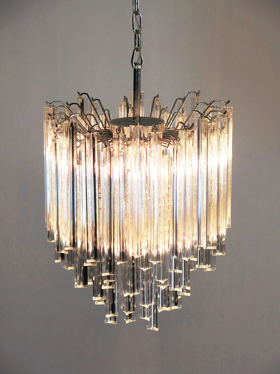 Murano Lysekrone – 92 Klare Prismeglass – detalj 6 – Murano Classics
