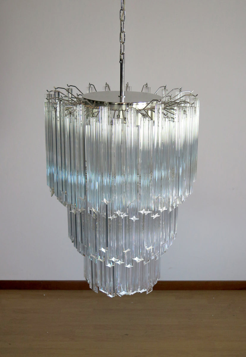 Murano Lysekrone – 184 Klare Prismeglass – detalj 4 – Murano Classics