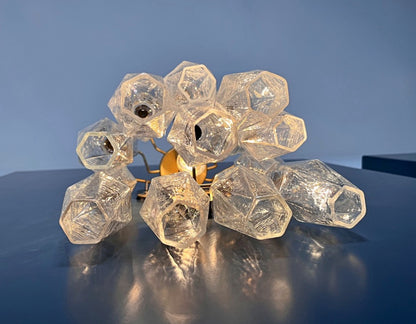 Murano Vegglampe | 16 Gull Iris Poliedriglass | 1 par