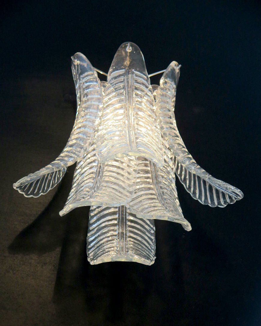 Murano Vegglampe – 6 Klare Felciglass – 2 stk – detalj 2 – Murano Classics