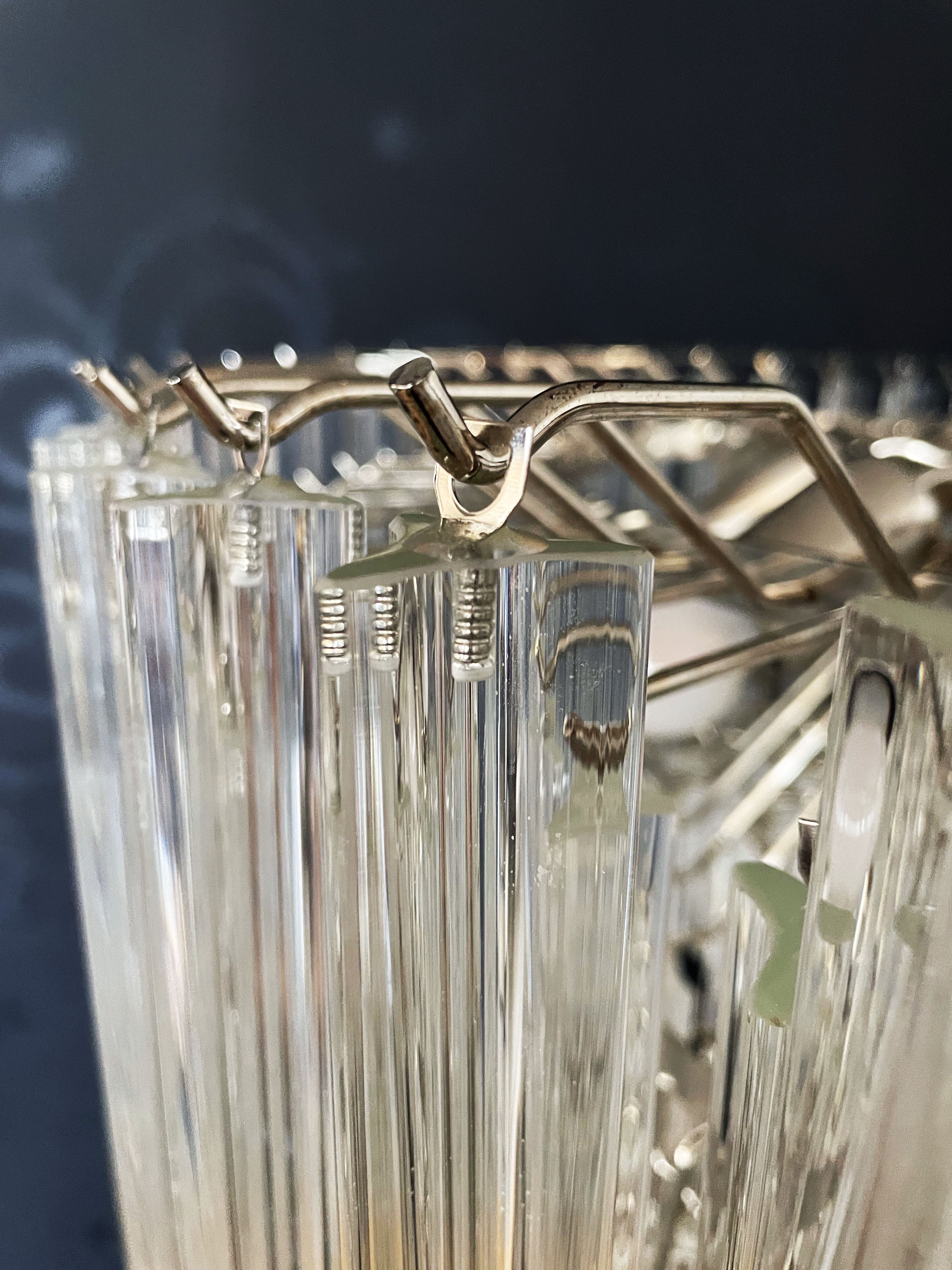 Murano Lysekrone – 265 Klare Prismeglass – detalj 6 – Murano Classics