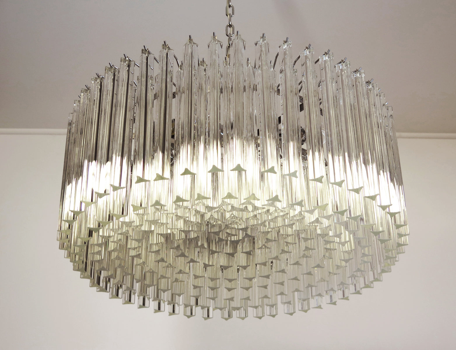Murano Lysekrone – 265 Klare Prismeglass – detalj 10 – Murano Classics