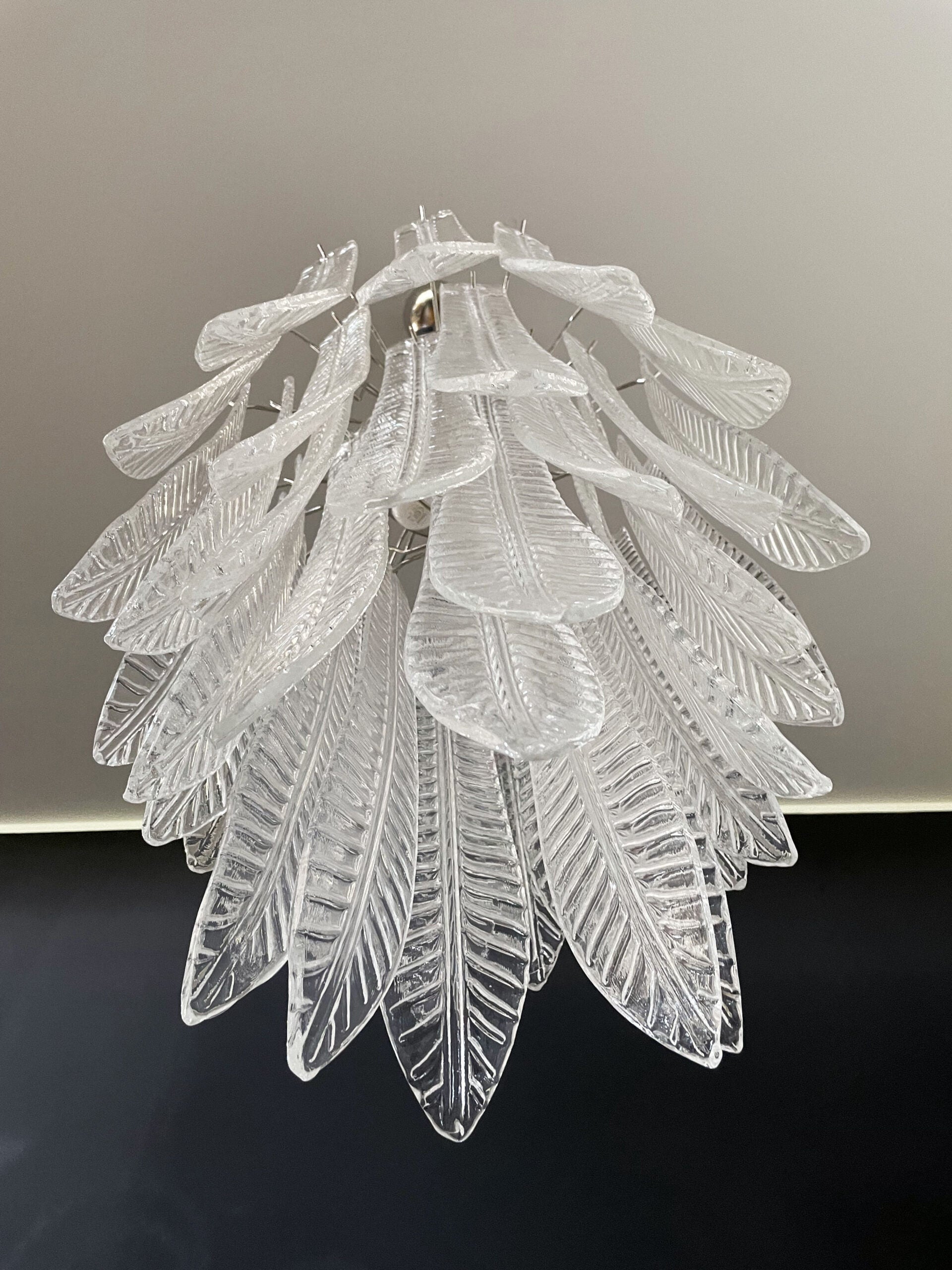 Murano Lysekrone – 41 Klare Felciglass – detalj 5 – Murano Classics