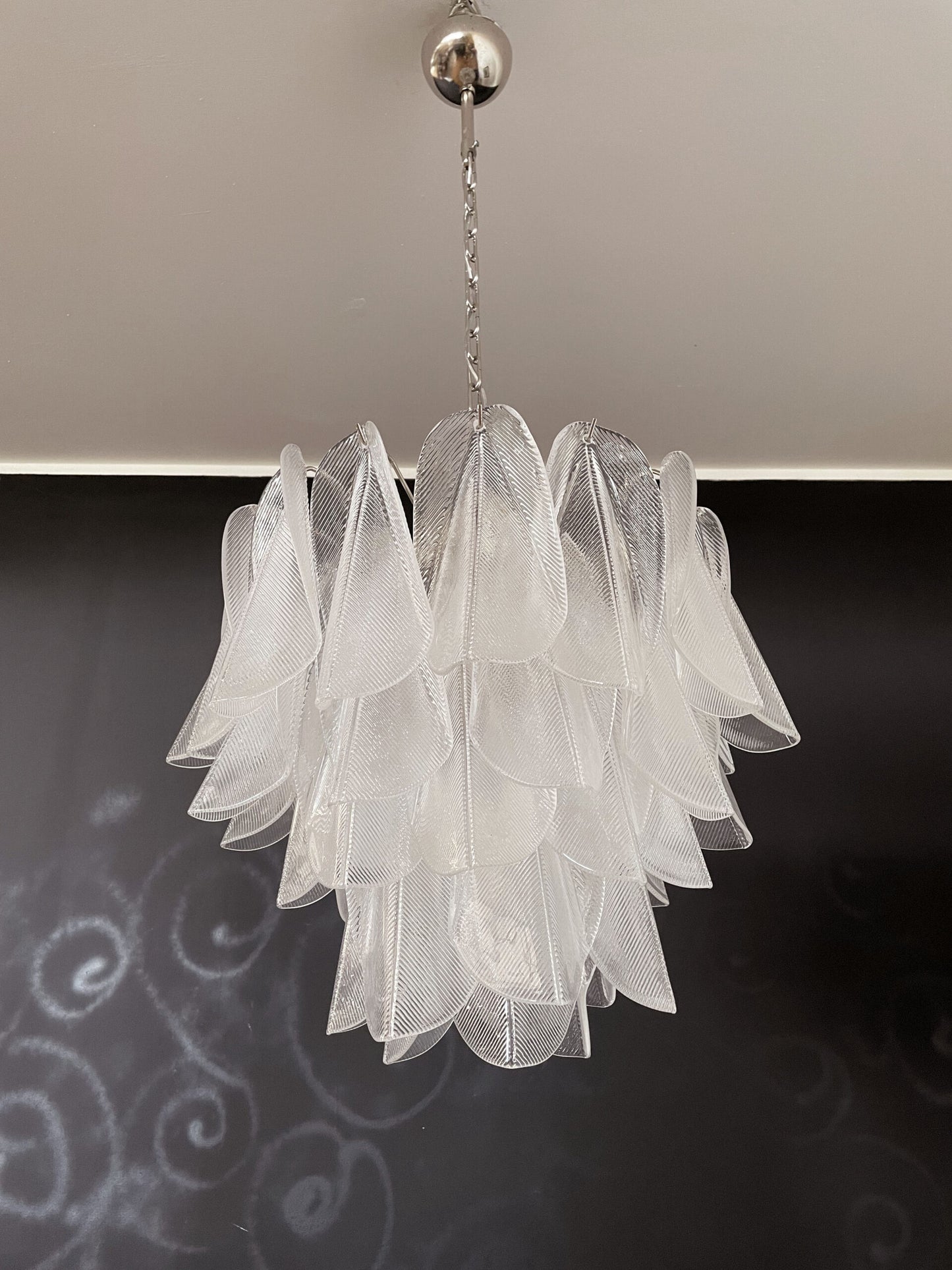 Murano Lysekrone | 41 Klare Rondiniglass