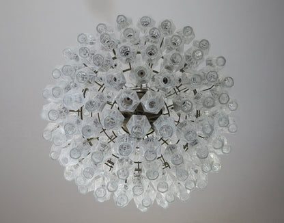 Murano Chandelier | 140 Iridescent Polyhedral glass