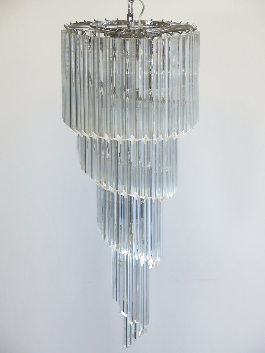 Murano Lysekrone – 86 Klare Prismeglass – detalj 11 – Murano Classics
