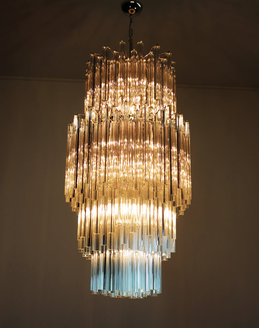 Murano Lysekrone – 242 Klare Prismeglass – Murano Classics
