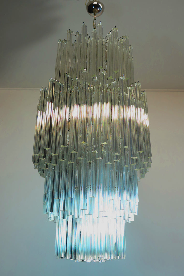 Murano Lysekrone – 242 Klare Prismeglass – detalj 4 – Murano Classics