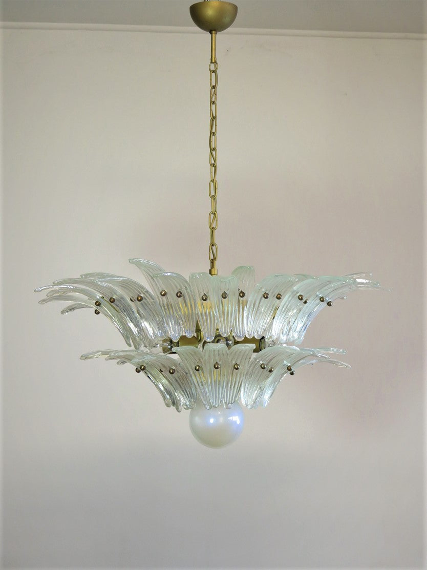 Murano Lysekrone – 58 Irisklare Palmeglass – detalj 4 – Murano Classics