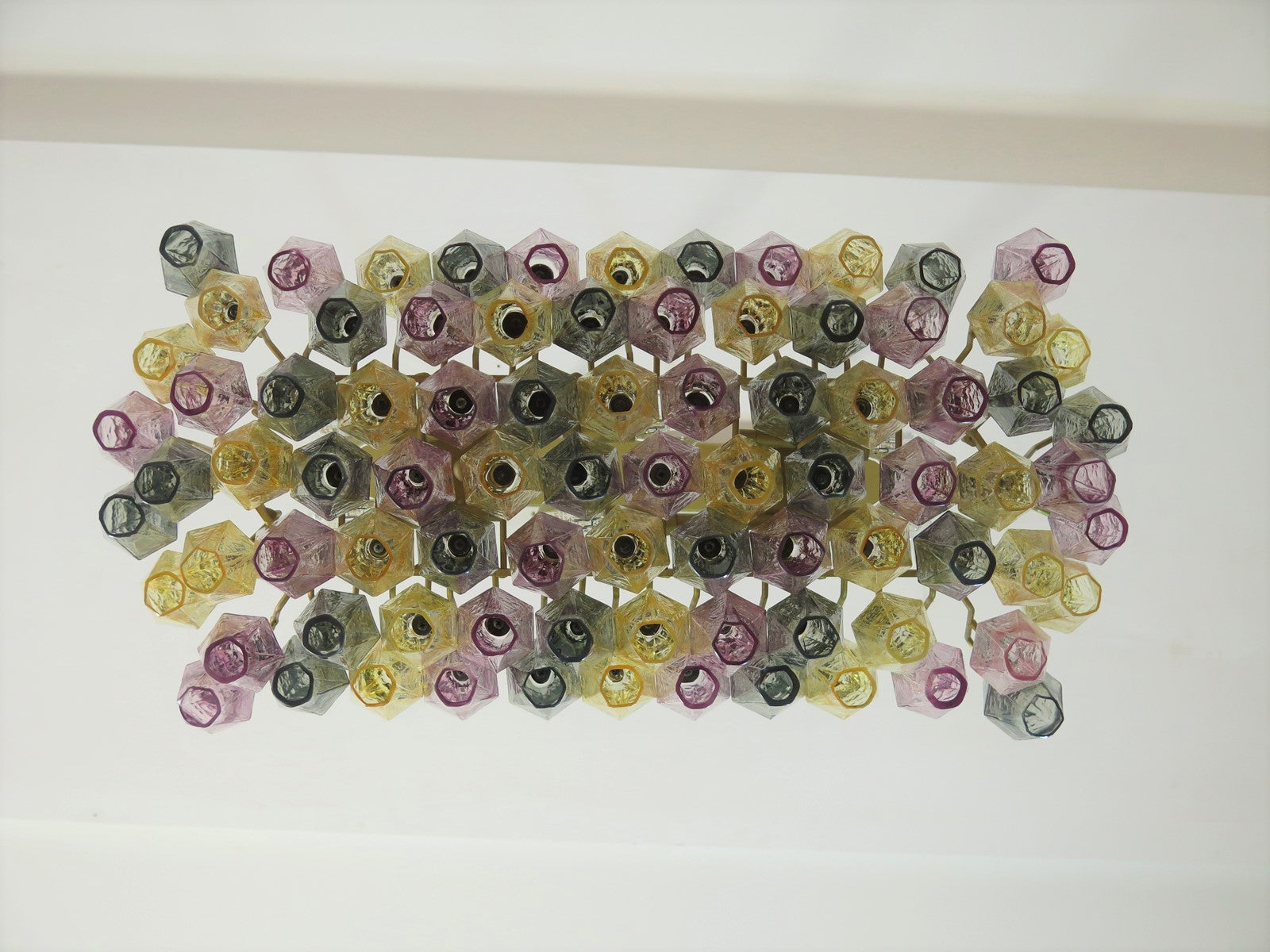 Murano Lysekrone – 84 Multifargede Poliedriglass – detalj 4 – Murano Classics