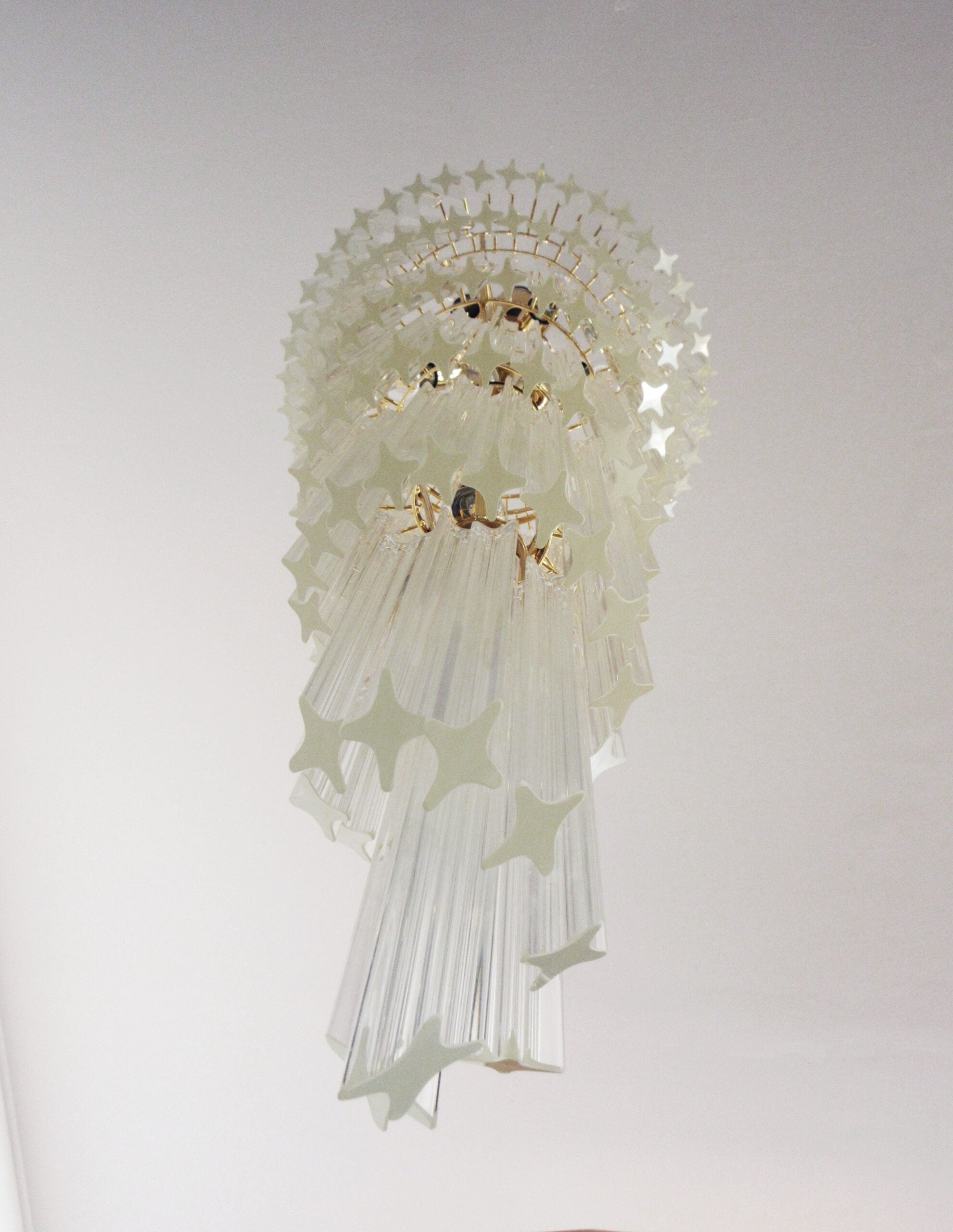 Murano Lysekrone – 166 Klare Prismeglass – detalj 6 – Murano Classics