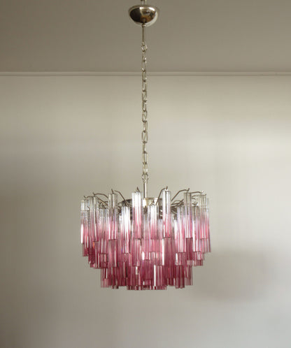 Murano Chandelier | 107 Purple Prismatic glass