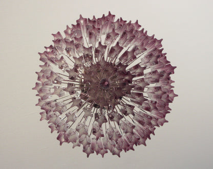 Murano Chandelier | 107 Purple Prismatic glass