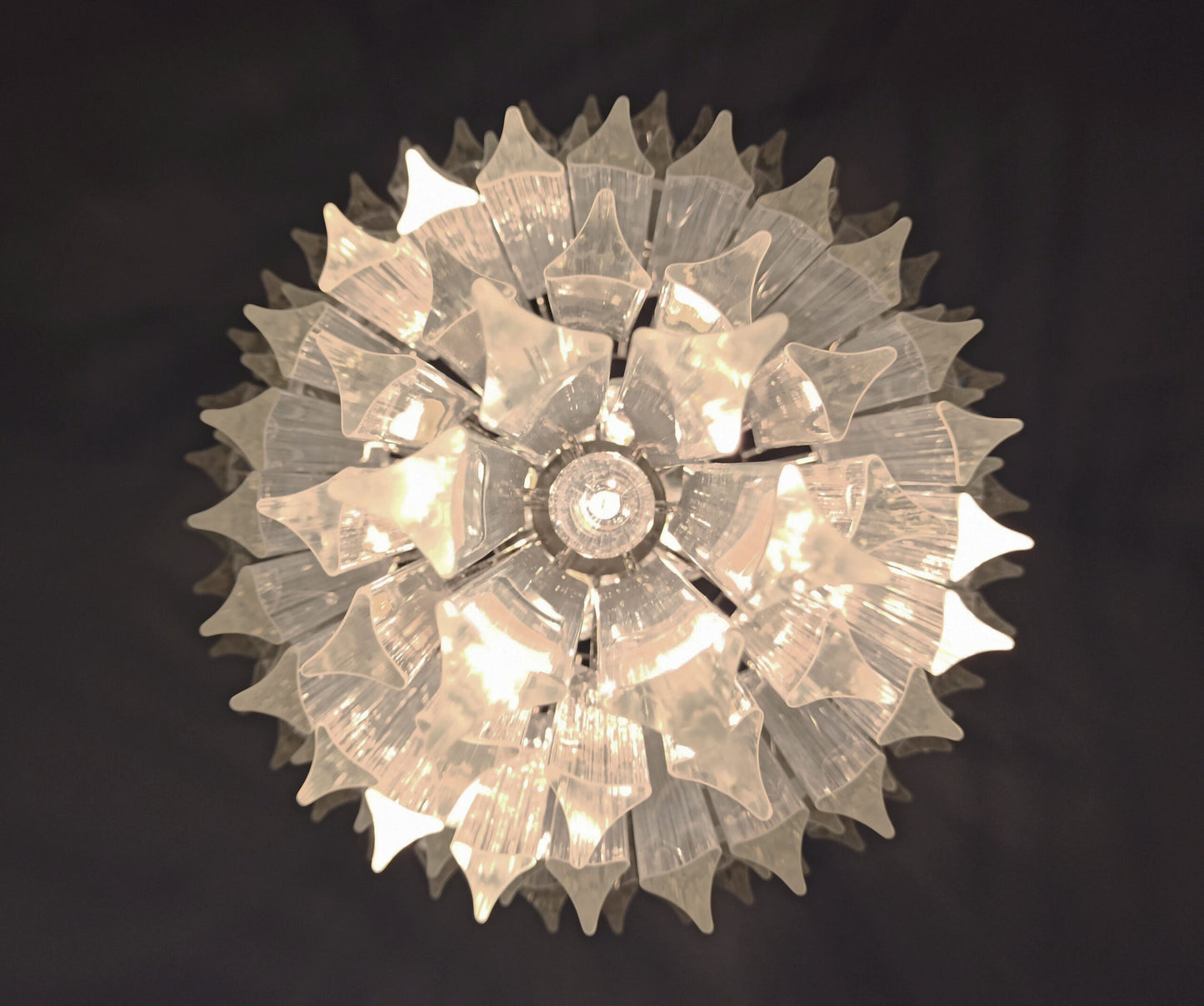 Murano Chandelier | 111 Clear Prism glass