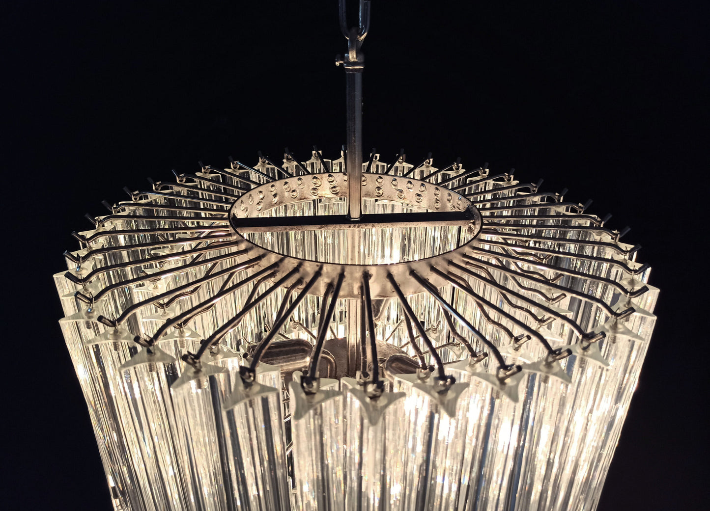 Murano Chandelier | 111 Clear Prism glass