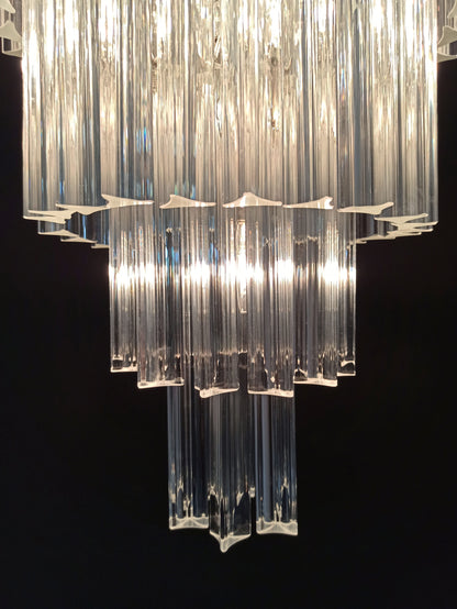 Murano Chandelier | 111 Clear Prism glass