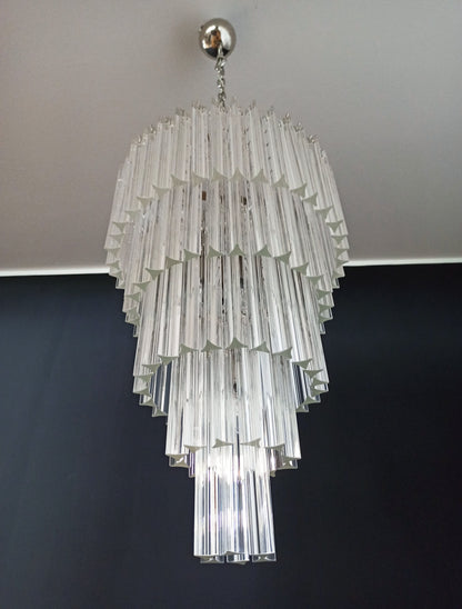 Murano Chandelier | 111 Clear Prism glass