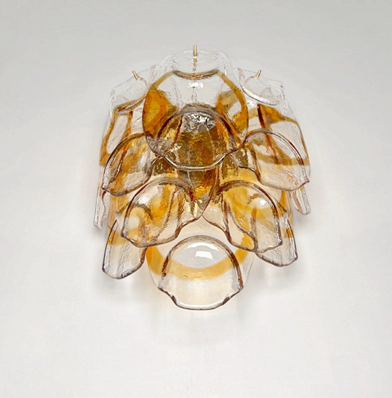 Murano Vegglampe – 10 Hvite Crostoliglass – 2 stk – detalj 10 – Murano Classics