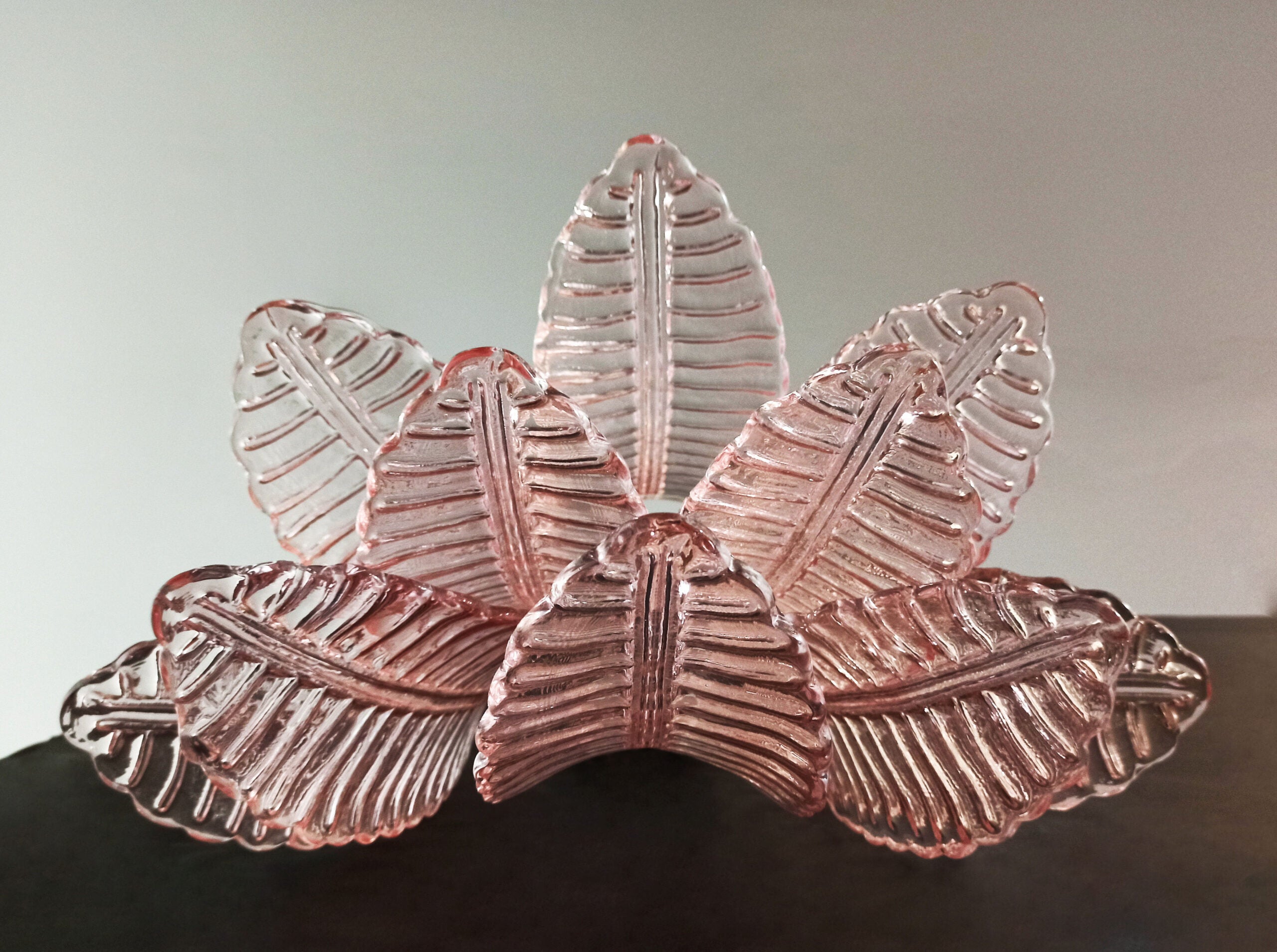 Murano Vegglampe – 10 Rosa Felciglass – 2 stk – detalj 2 – Murano Classics