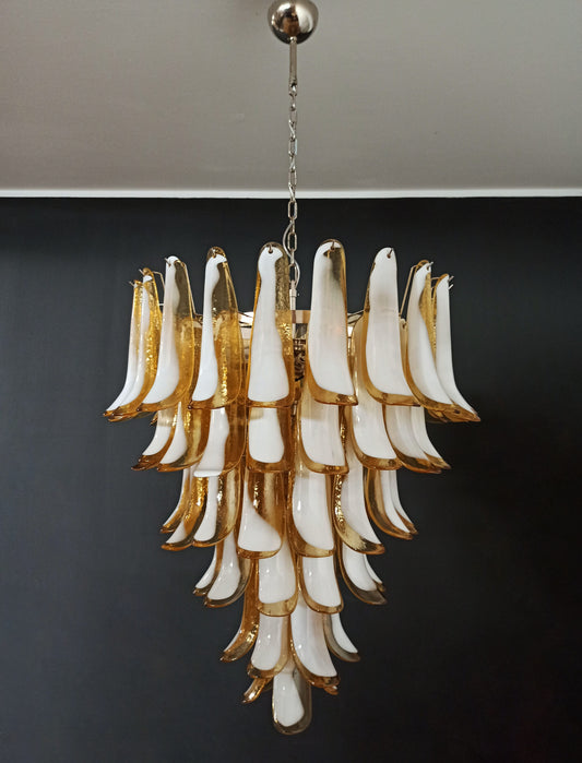 Murano Chandelier | 75 Caramel colored pine cone glasses