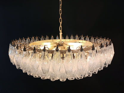 Murano Chandelier | 185 Iridescent Polyhedral glass