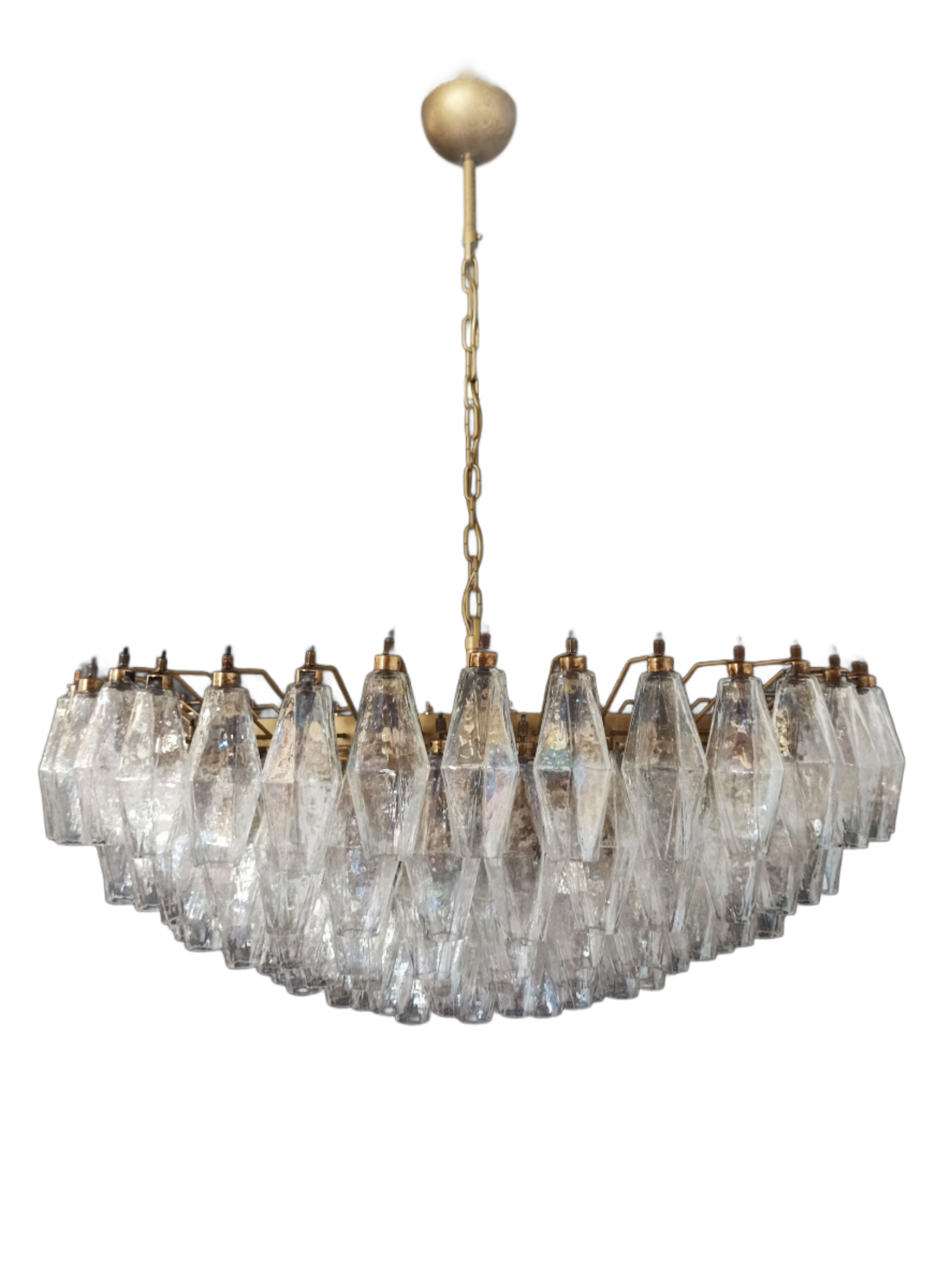 Murano Lysekrone – 185 Irisklare Poliedriglass – Murano Classics