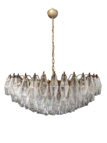 Murano Chandelier | 185 Iridescent Polyhedral glass