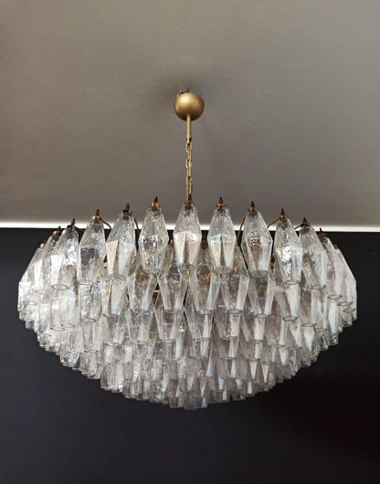 Murano Chandelier | 185 Iridescent Polyhedral glass