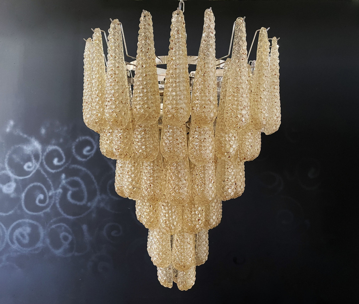 Murano Chandelier | 75 Yellow Droppers