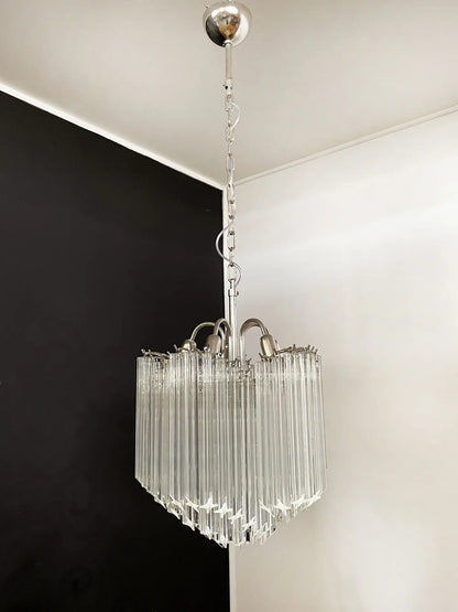 Murano Chandelier | 60 Clear Prism glasses