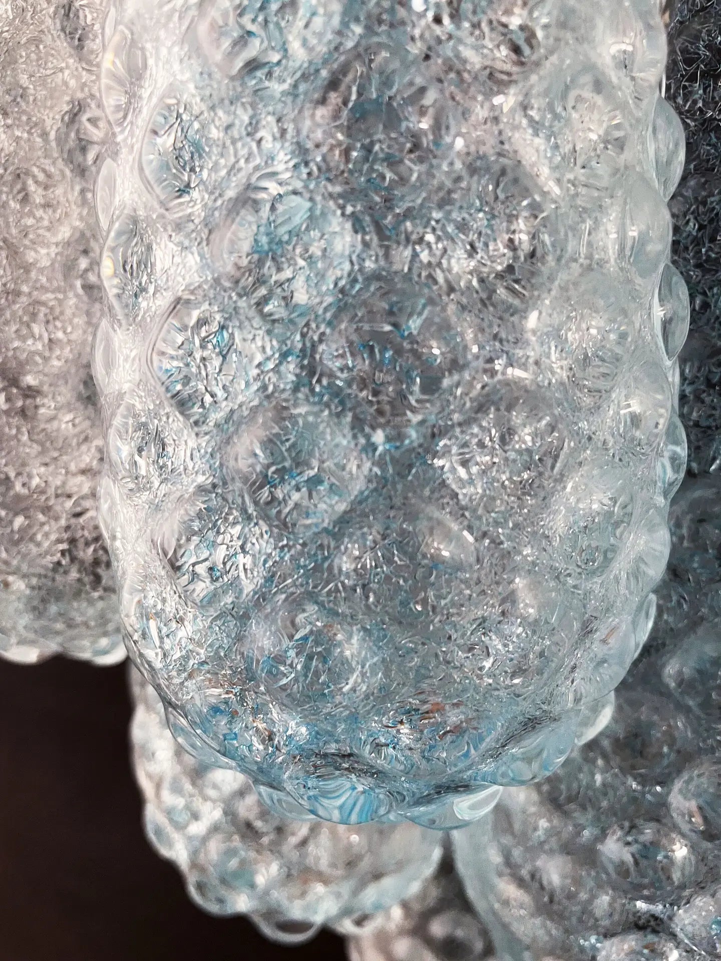 Murano Vegglampe – 10 Blå Dråpeglass – 2 stk – detalj 4 – Murano Classics