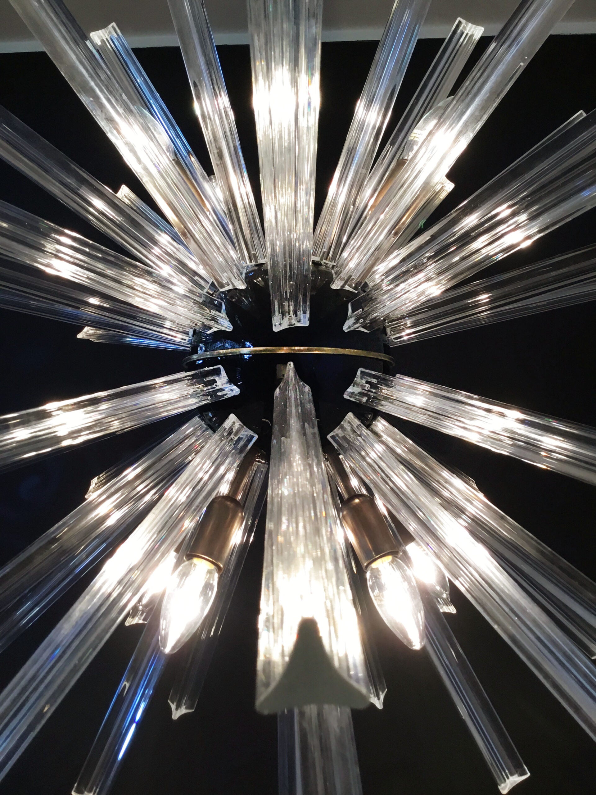 Murano Lysekrone – 50 Klare Sputnik – detalj 5 – Murano Classics