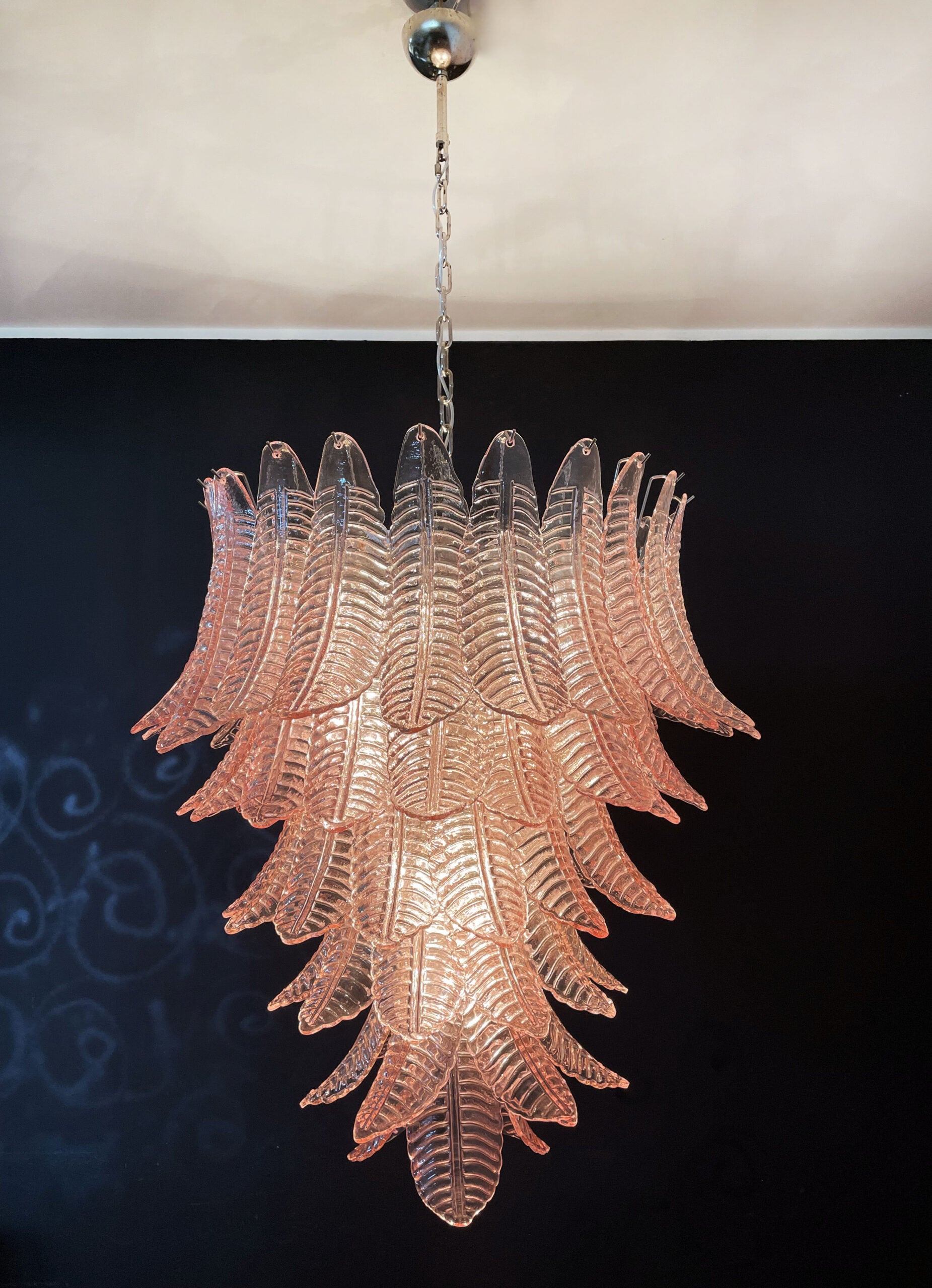 Murano Lysekrone – 75 Rosa Felciglass – detalj 7 – Murano Classics