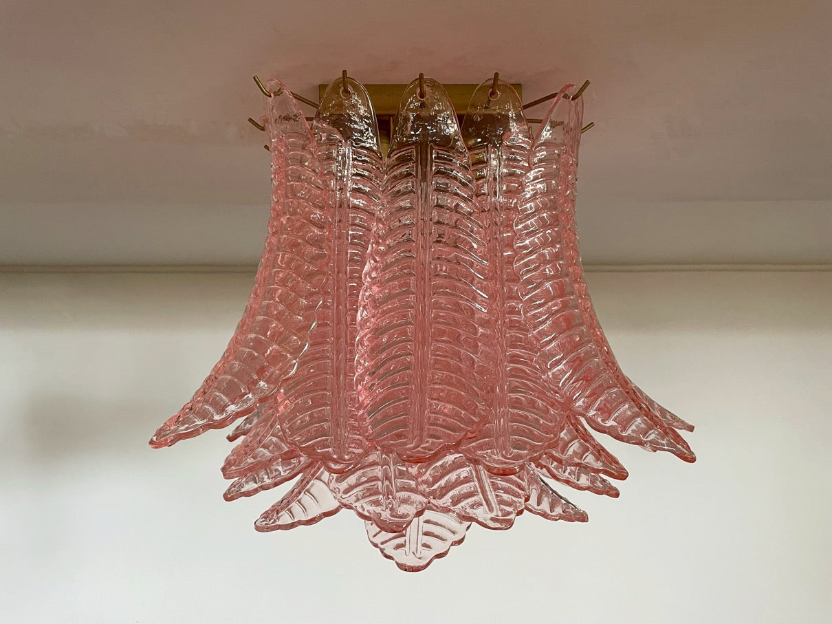 Murano Lysekrone – 32 Rosa Felciglass – detalj 9 – Murano Classics
