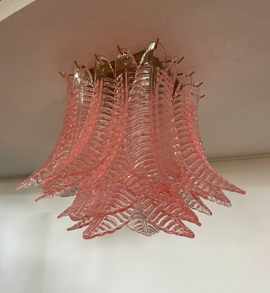 Murano Lysekrone – 32 Rosa Felciglass – detalj 3 – Murano Classics