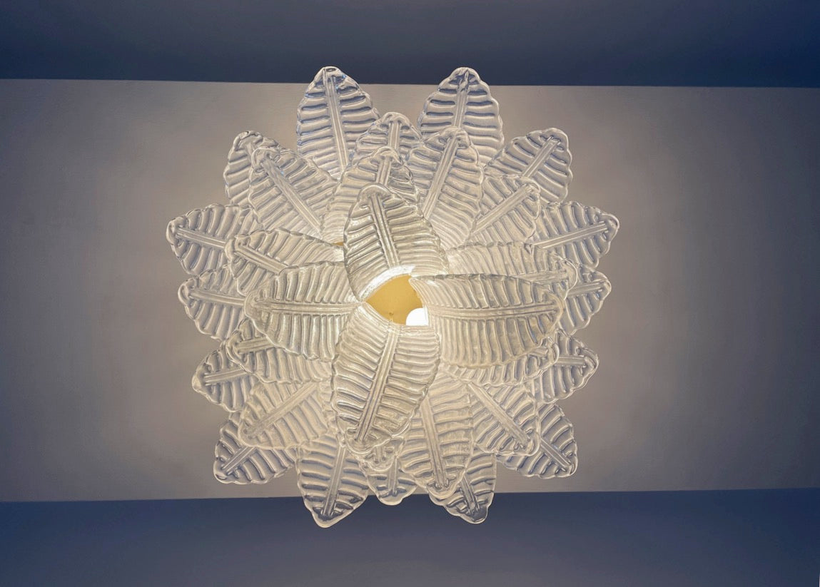 Murano Lysekrone – 32 Klare Felciglass – detalj 3 – Murano Classics